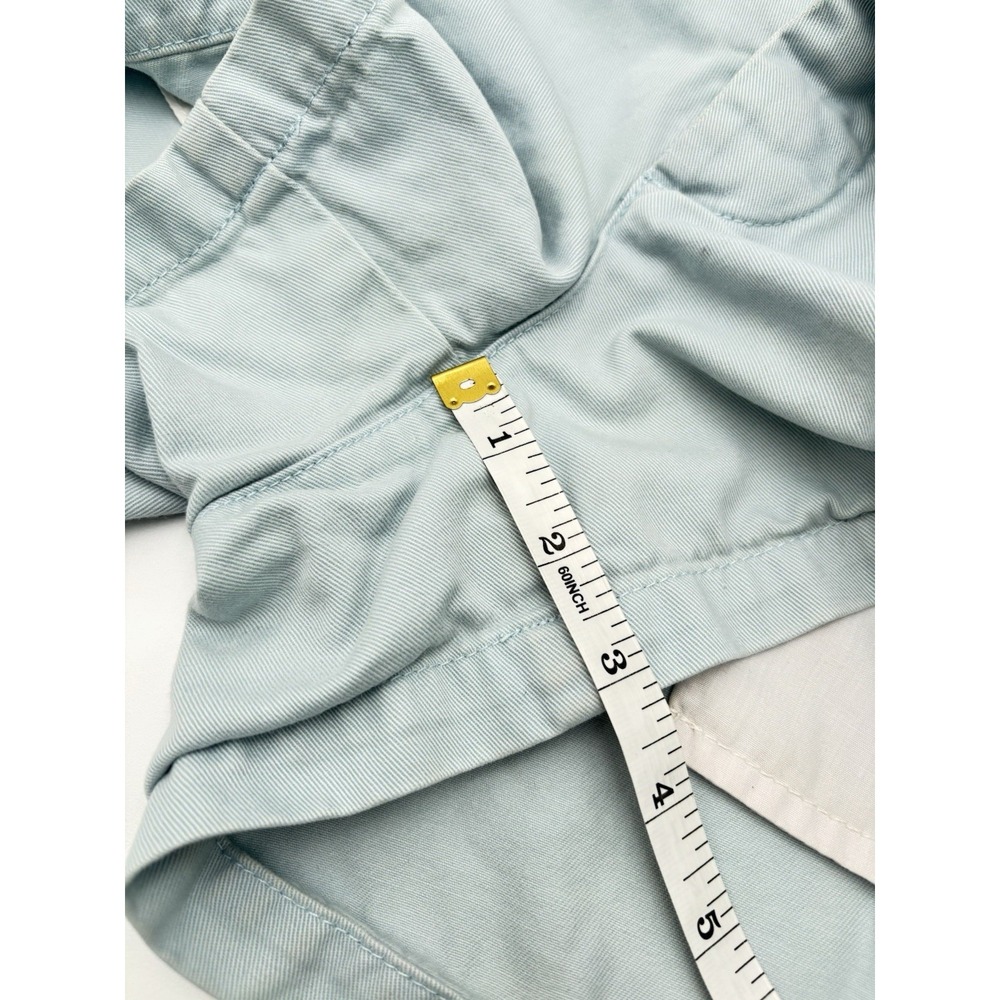 American Eagle Pastel Blue Chino Shorts Coastal Preppy Cottagecore Size‎ 4 - Picture 6 of 7